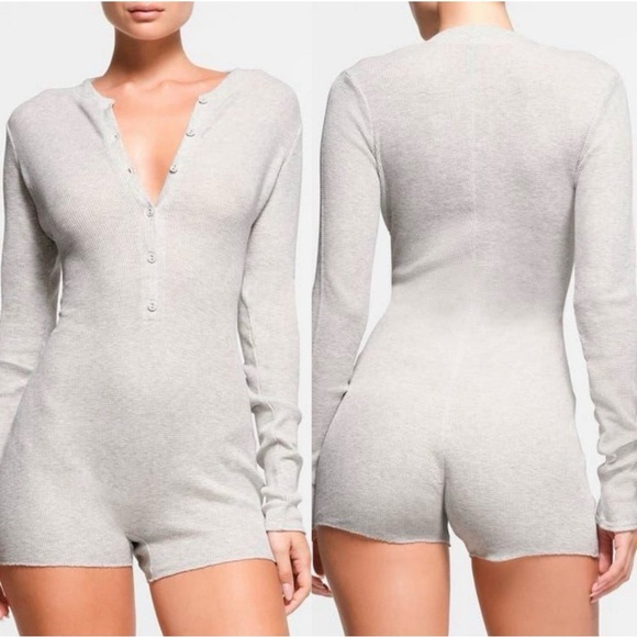 SKIMS soft lounge grey romper - Picture 1 of 10
